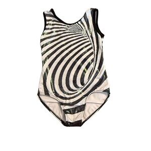 Swirl Pattern Kids Dance Costume